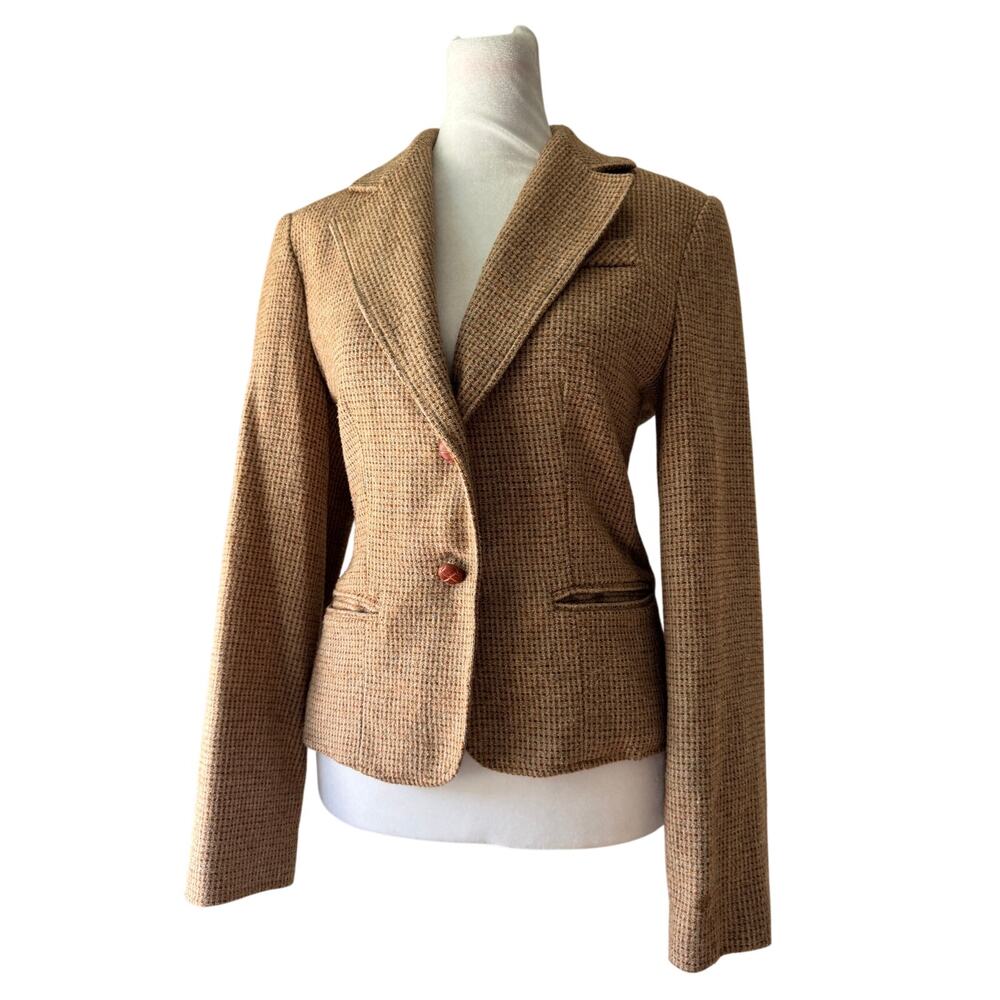 Vintage ‘80s Fay’s Closet Tan Wool Single Breasted Blazer